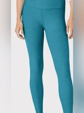 Barre3 Teal Stretch Leggings